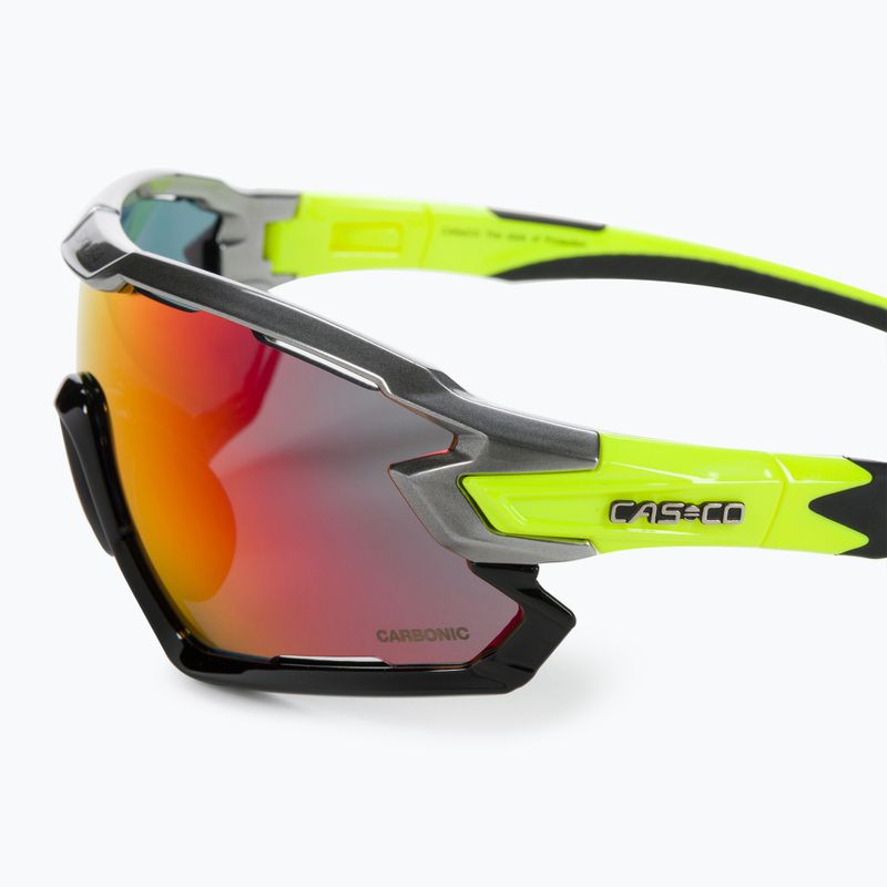 CASCO cycling glasses SX-34 Carbonic black/neon yellow 09.1313.30 4