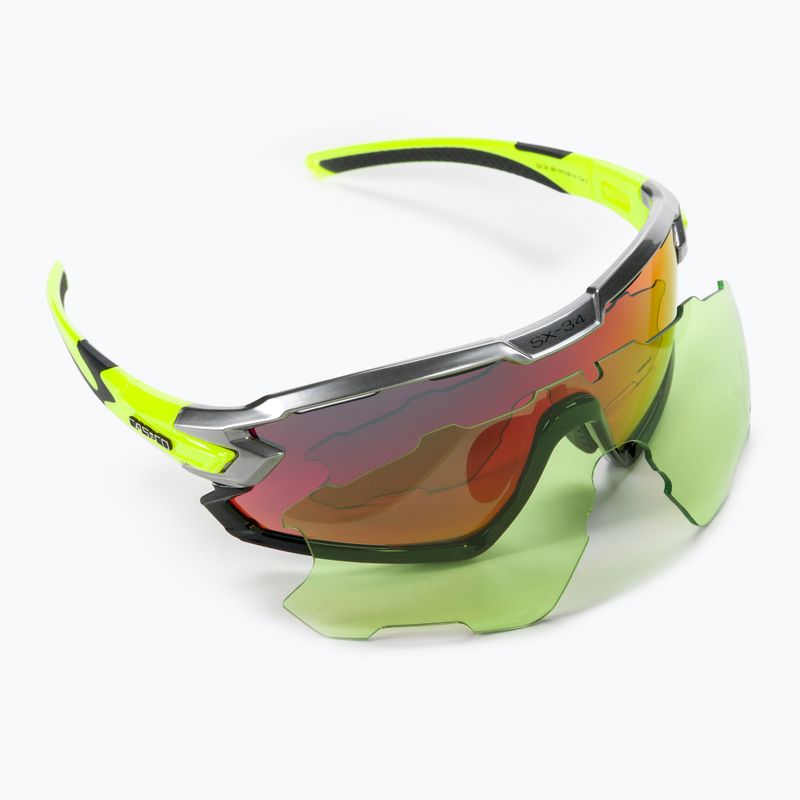 CASCO cycling glasses SX-34 Carbonic black/neon yellow 09.1313.30 6