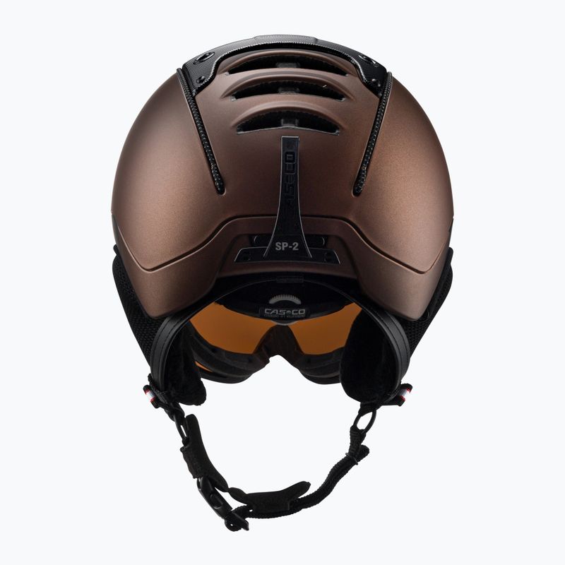 Ski helmet CASCO SP-2 Carbonic Visor brown 07.3733 3