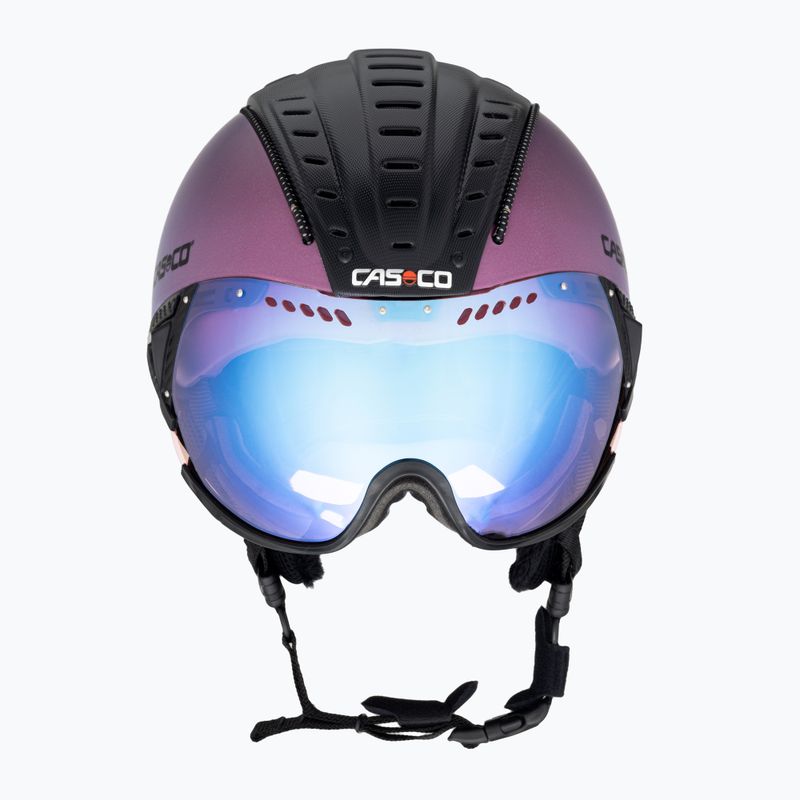 Ski helmet CASCO SP-2 Photomatic Visor strustured celestial gradient matte 2