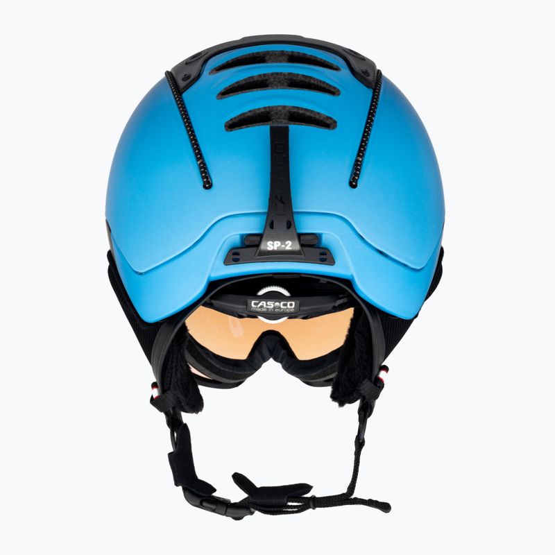 Ski helmet CASCO SP-2 Photomatic Visor strustured celestial gradient matte 3