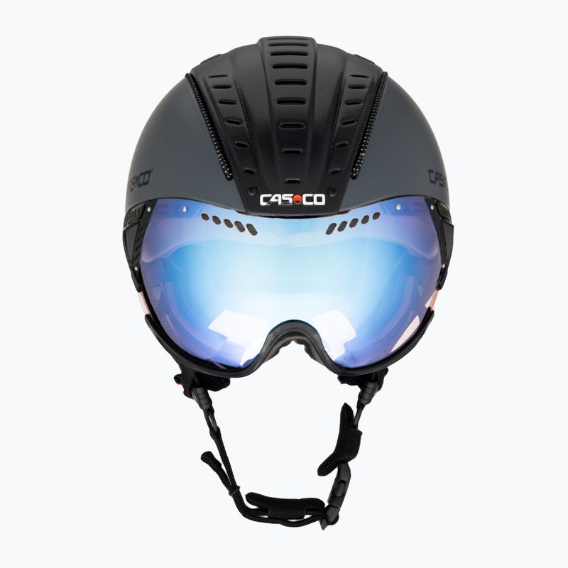 Ski helmet CASCO SP-2 Photomatic Visor structured arsenic gray / red 2