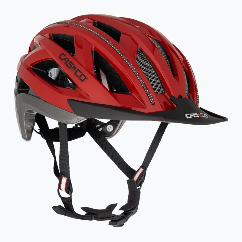 CASCO Cuda 2 ruby noir bicycle helmet