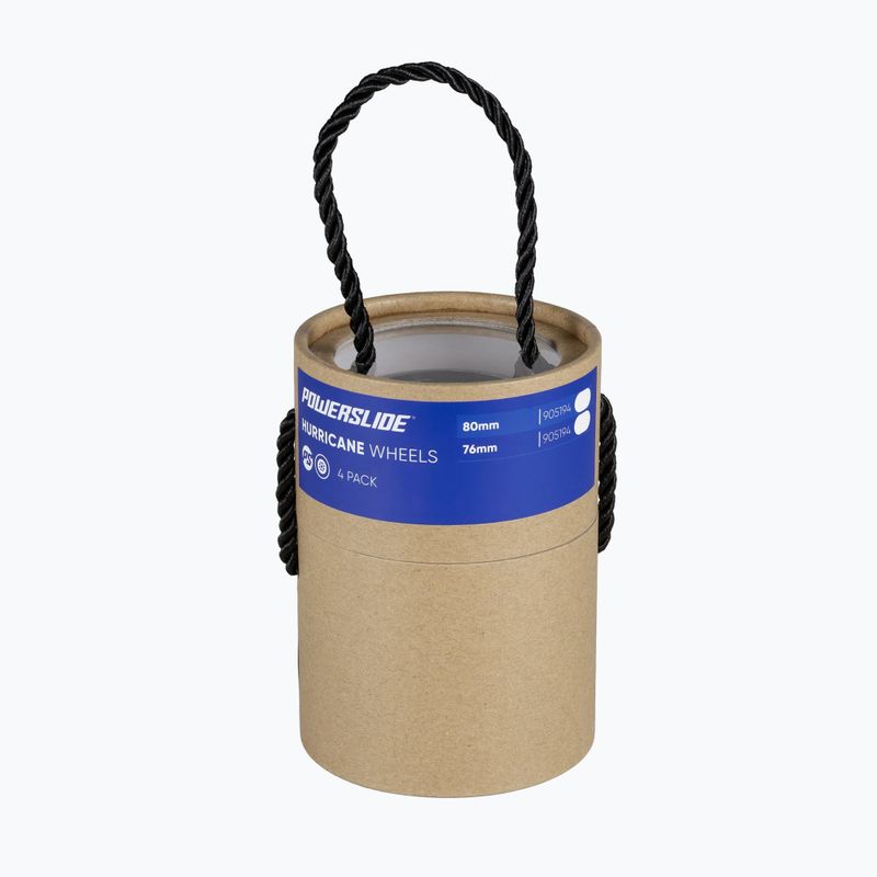 Roller skate wheels Powerslide Hurricane 76 mm/85A 4 pcs. red 2