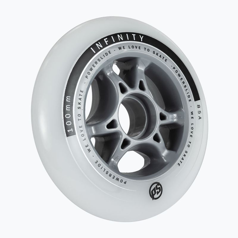 Powerslide Infinity white rollerblade wheels 905225 2