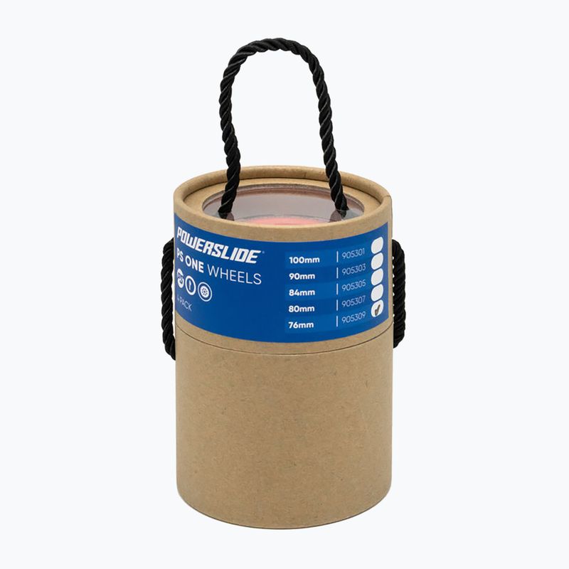 Powerslide One 76/82A rollerblade wheels 4 pcs red 2