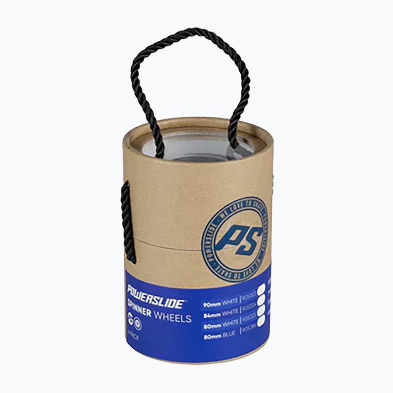 Powerslide Spinner 76mm/88A rollerblade wheels 4 pcs white 905326 2