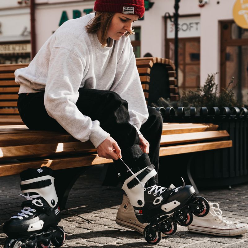 Powerslide men's roller skates Zoom Pro 80 black and white 880237 11