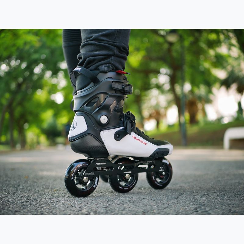 Inline skates Powerslide Tau 90 black/white 6