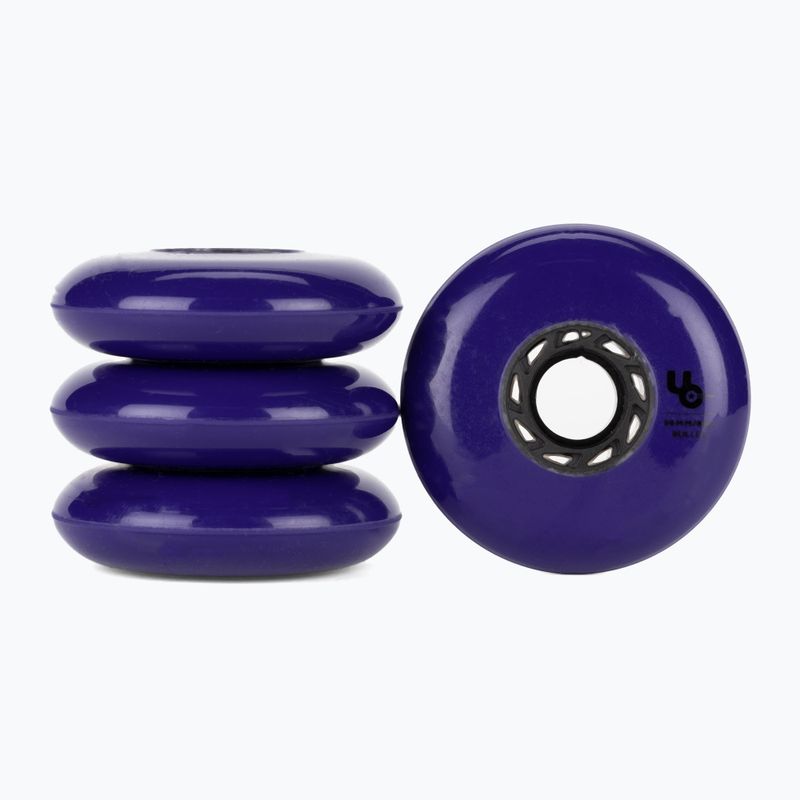 UNDERCOVER WHEELS Team Bullet Radius 80mm/86A rollerblade wheels 4 pcs purple 406187