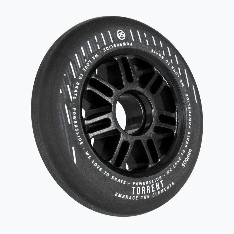 Powerslide Torrent Rain 100 mm/84A rollerblade wheels 4 pcs black. 2
