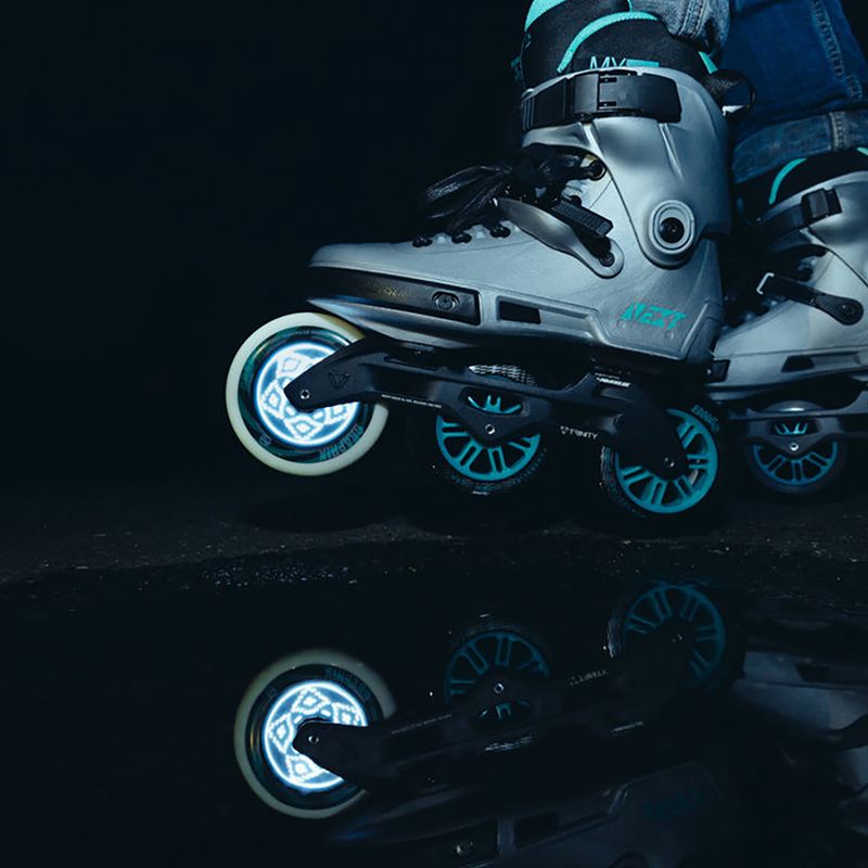 Powerslide Graphix Right rollerblade wheels white 905344 8