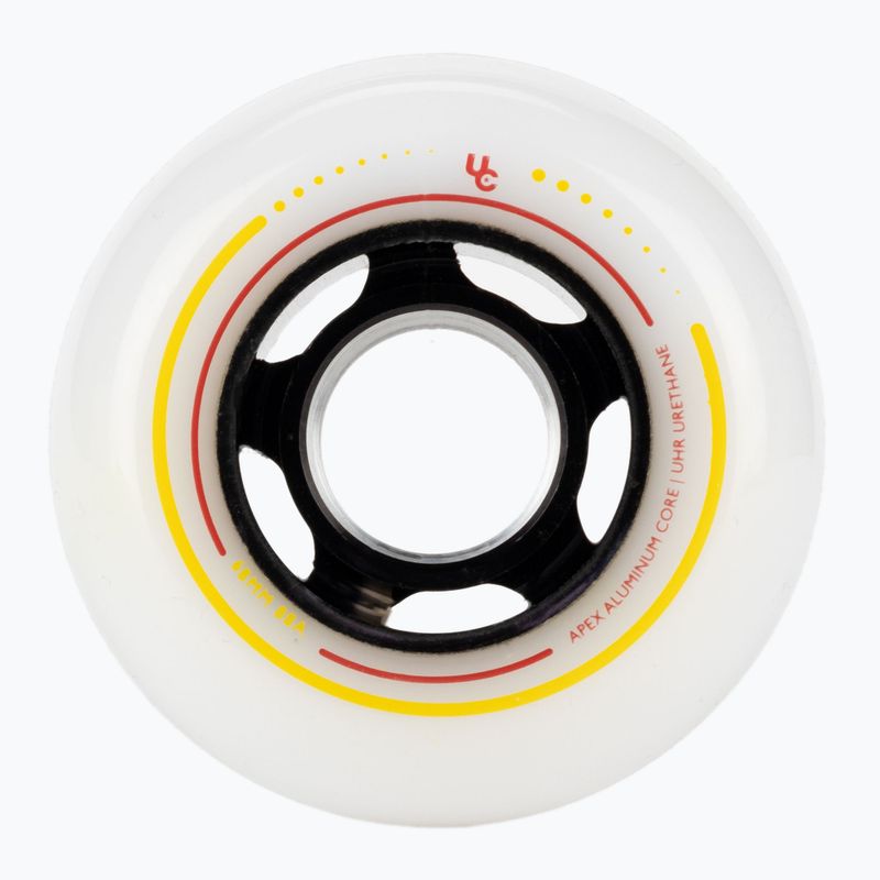 UNDERCOVER WHEELS Apex 68 4-Pack white/black rollerblade wheels 406194 2