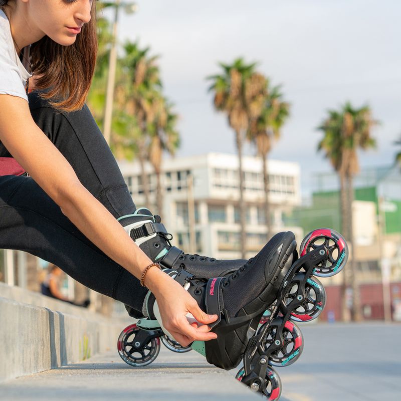 Powerslide women's roller skates Phuzion Radon Teal 90 black 902011 12