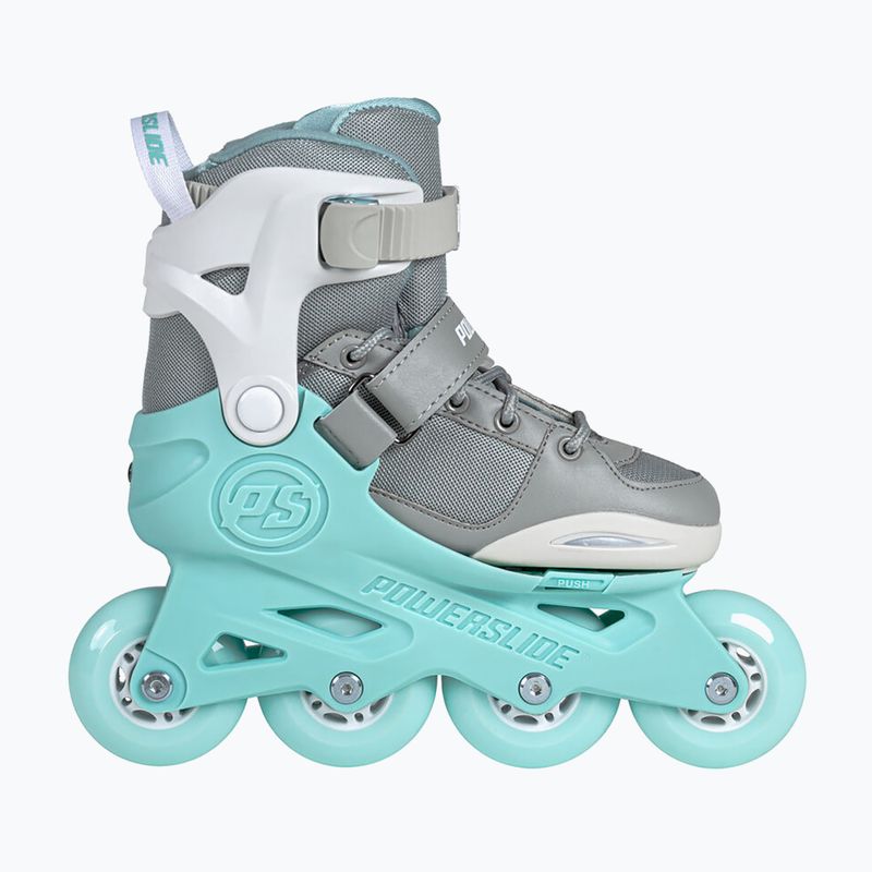 Powerslide Rocket grey/teal children's roller skates 11