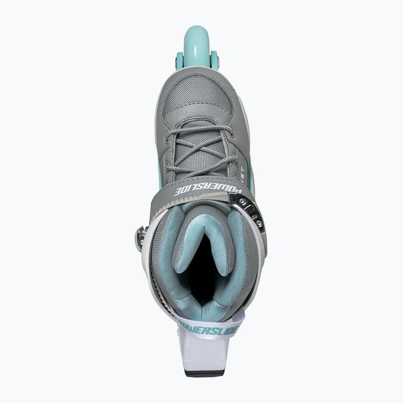 Powerslide Rocket grey/teal children's roller skates 13