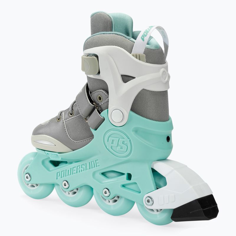 Powerslide Rocket grey/teal children's roller skates 3