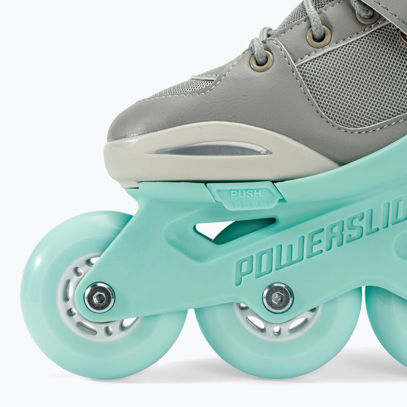 Powerslide Rocket grey/teal children's roller skates 9