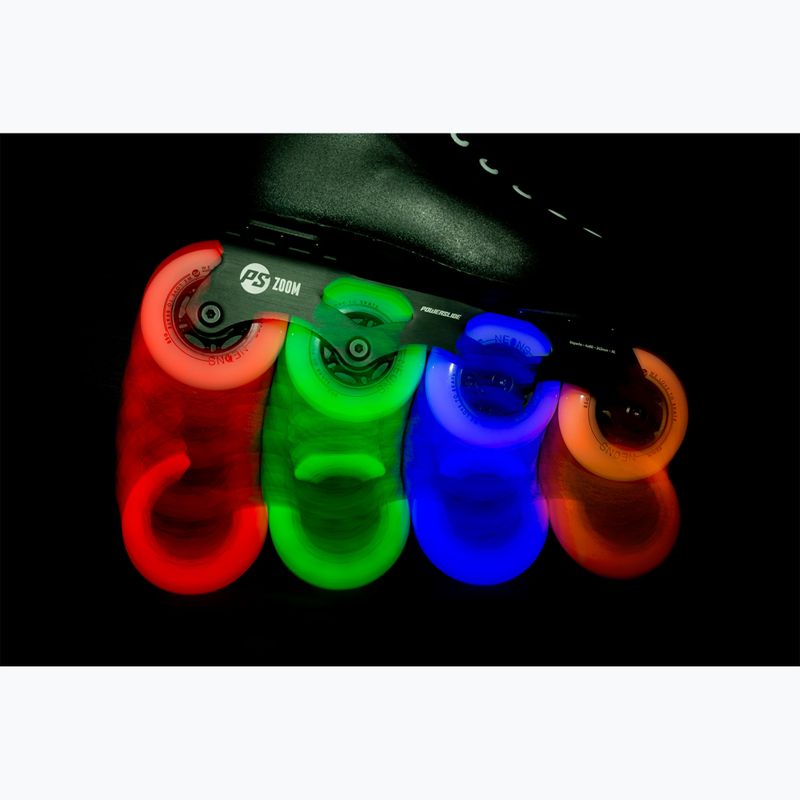 Powerslide Neons 80 mm/85A rollerblade wheels 4 pcs green. 5