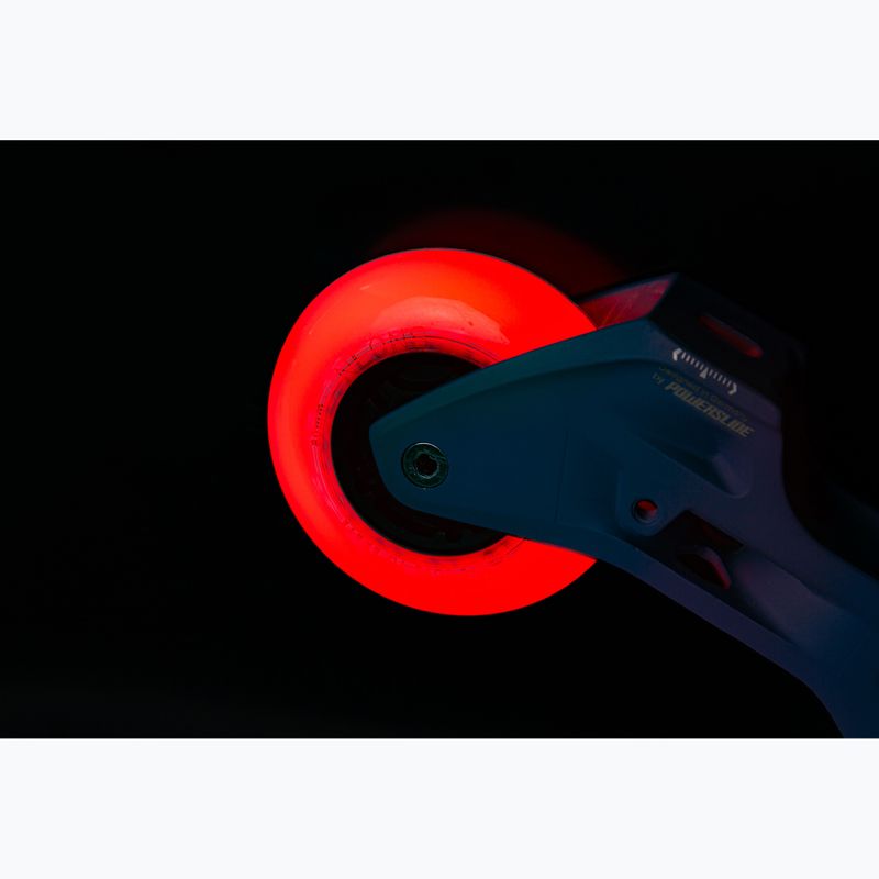 Powerslide Neons 80 mm/85A rollerblade wheels 4 pcs red. 3