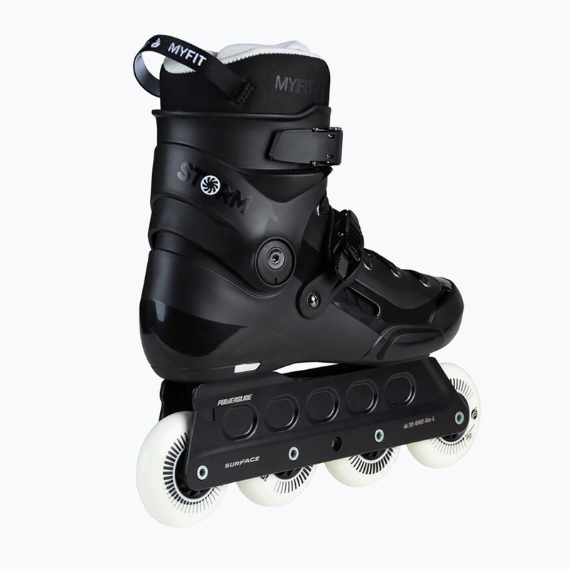 Powerslide Storm 80 black roller skates 11