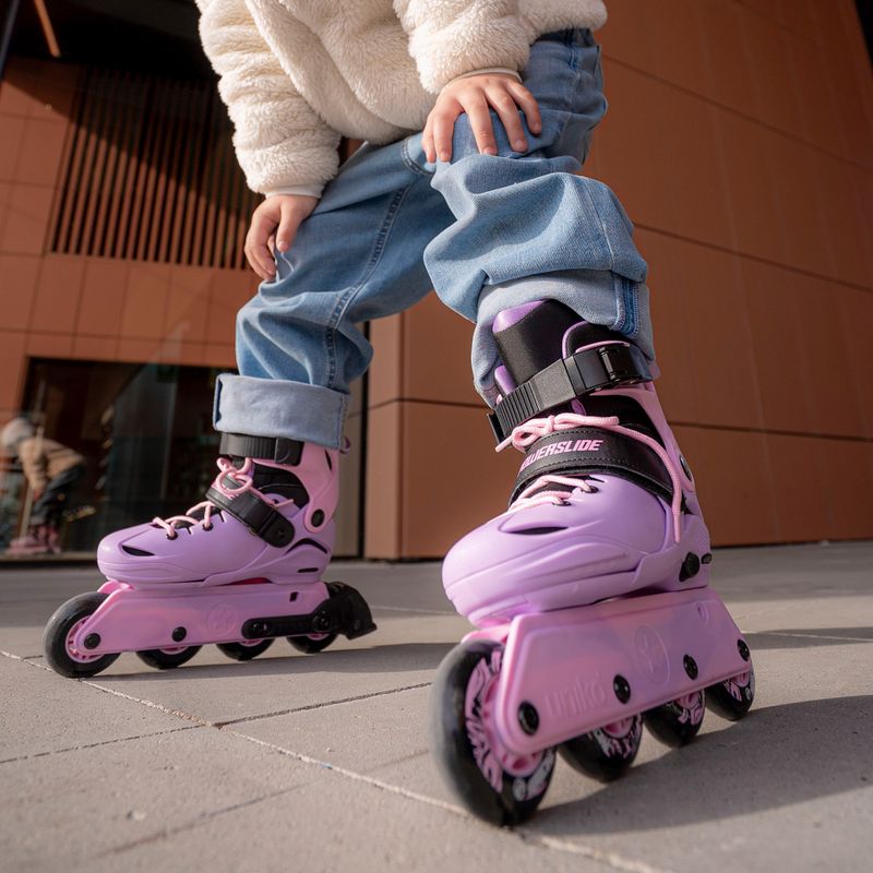 Powerslide Jet Jr lavender children's roller skates 8