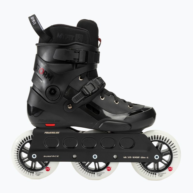 Powerslide Storm 110 black roller skates 2