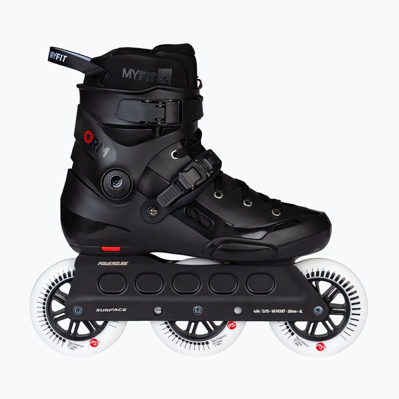 Powerslide Storm 110 black roller skates 9