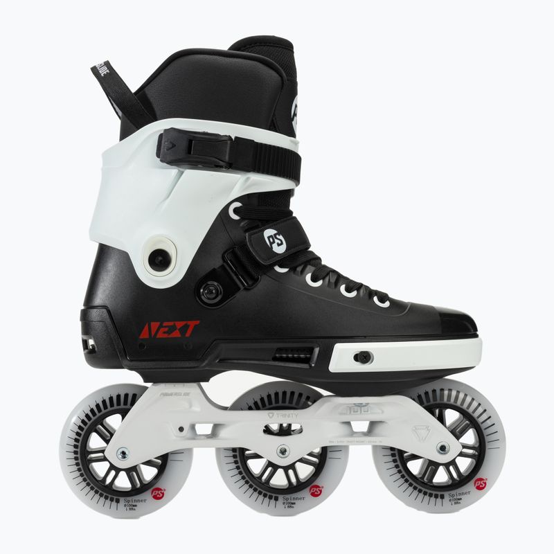 Powerslide Next Core 100 black/white roller skates 2