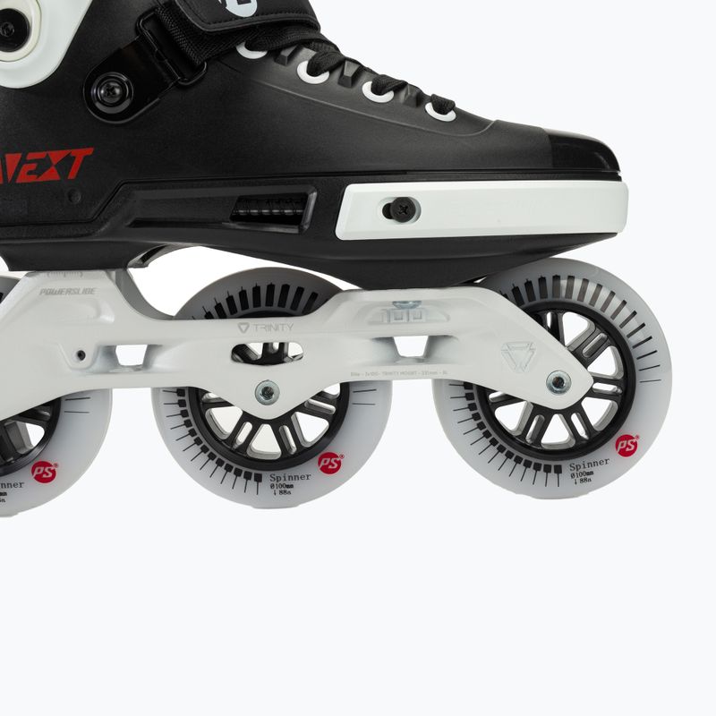 Powerslide Next Core 100 black/white roller skates 6