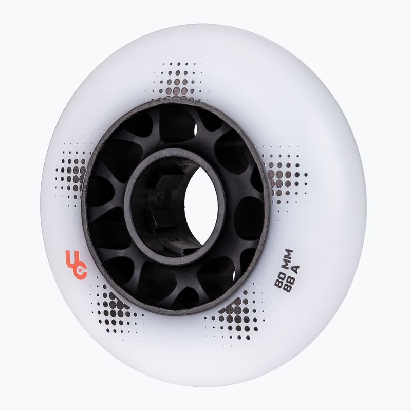 Roller skate wheels UNDERCOVER WHEELS Team Pro 80 mm/88A 4 pcs. white 5