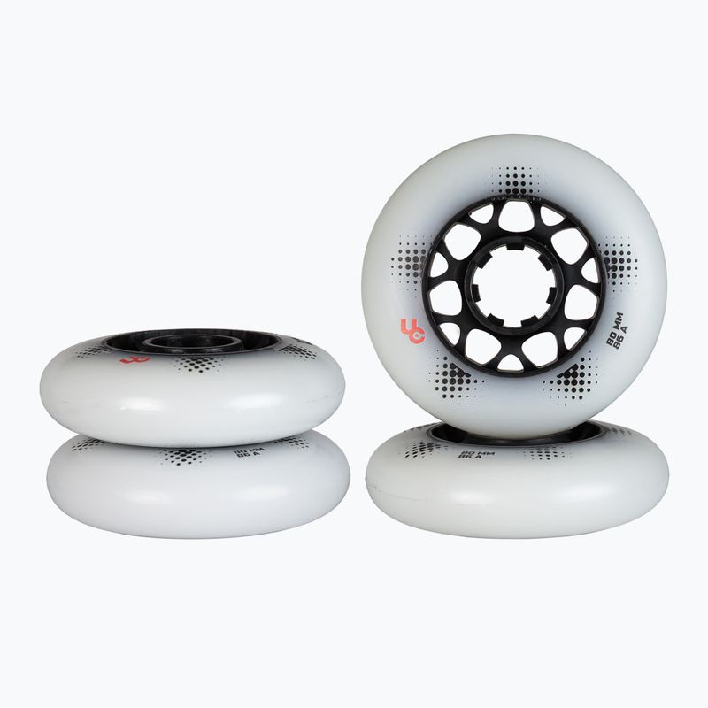 Roller skate wheels UNDERCOVER WHEELS Team Pro 80 mm/88A 4 pcs. white 6