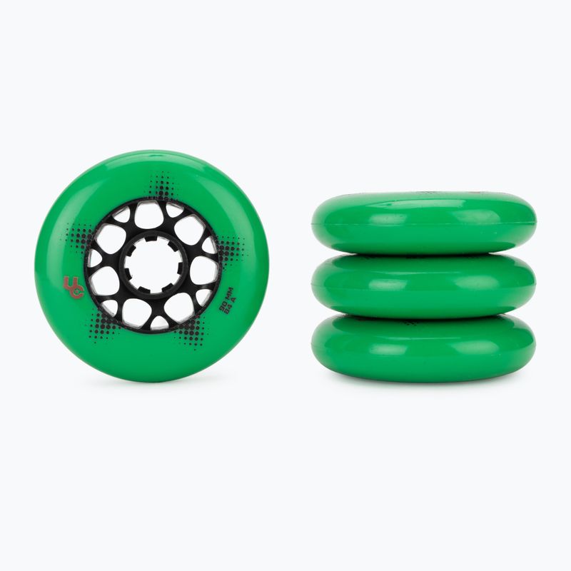 Roller skate wheels UNDERCOVER WHEELS Team Pro 90 mm/84A 4 pcs. green 2