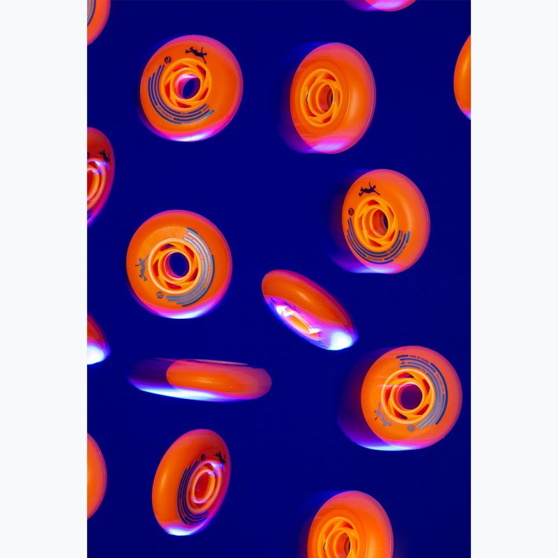 Roller skate wheels Powerslide King of Slides 4 pcs. 80 mm/90A orange/orange 4