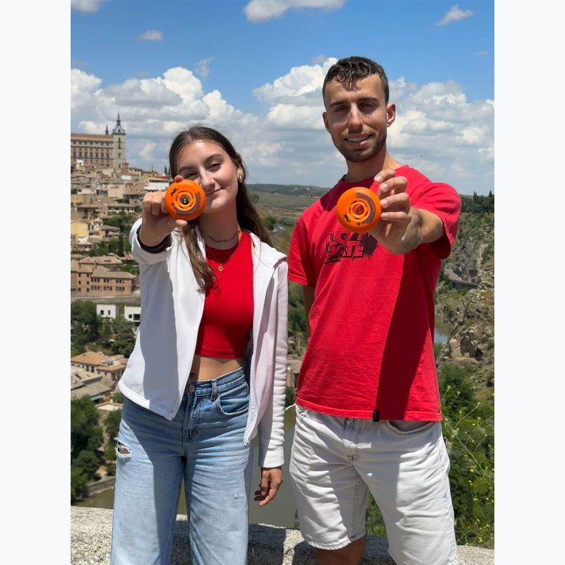 Roller skate wheels Powerslide King of Slides 4 pcs. 80 mm/90A orange/orange 5