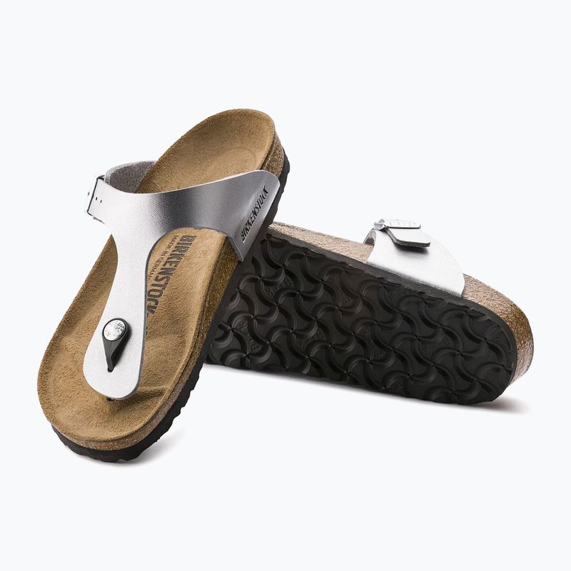 Flip-flops BIRKENSTOCK Gizeh Birko-Flor Narrow silver 5
