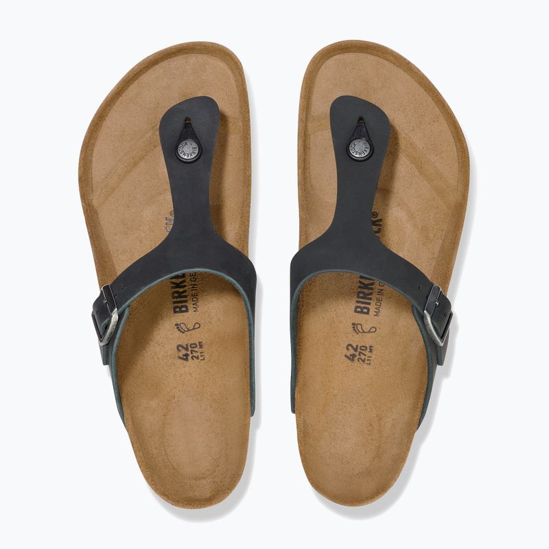 Slides BIRKENSTOCK Gizeh Oiled Leather black 3