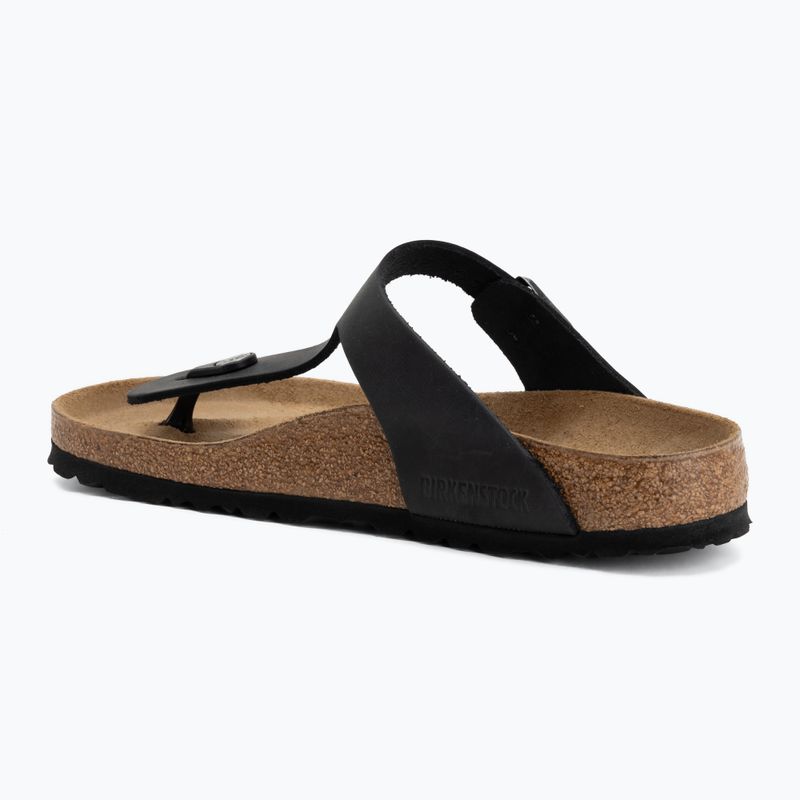 Slides BIRKENSTOCK Gizeh Oiled Leather black 3