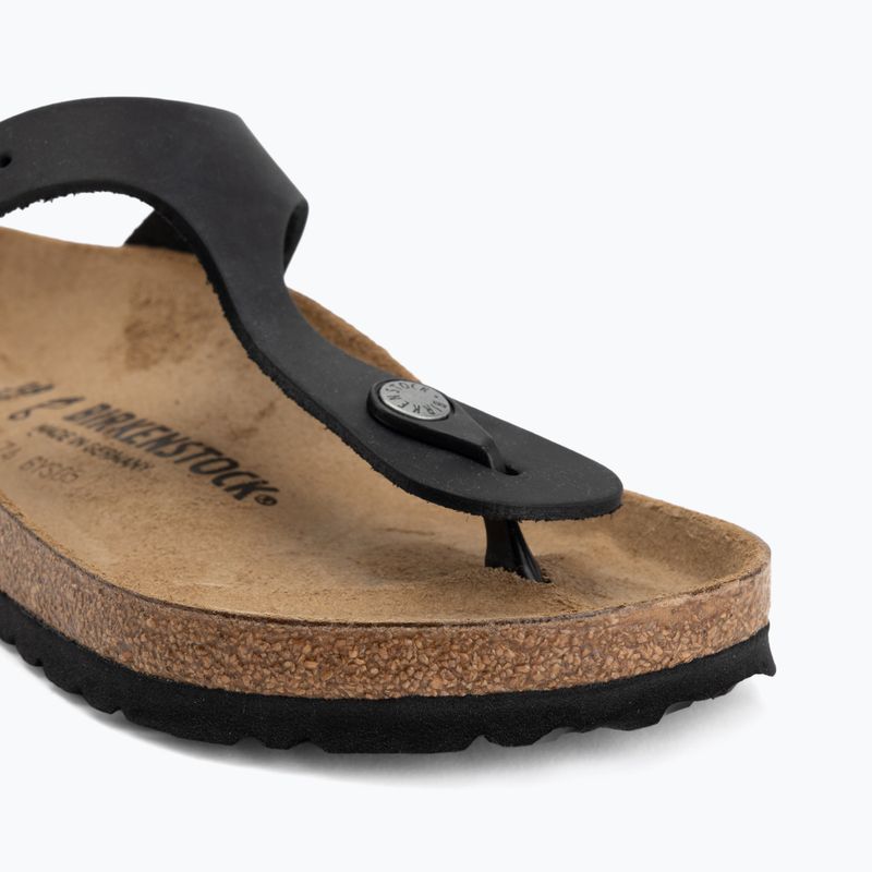 Slides BIRKENSTOCK Gizeh Oiled Leather black 7