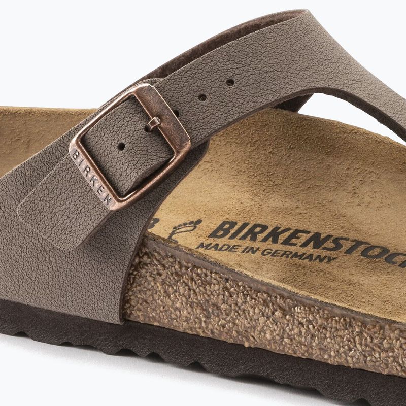 Slides BIRKENSTOCK Gizeh Birkibuc Narrow mocca 6