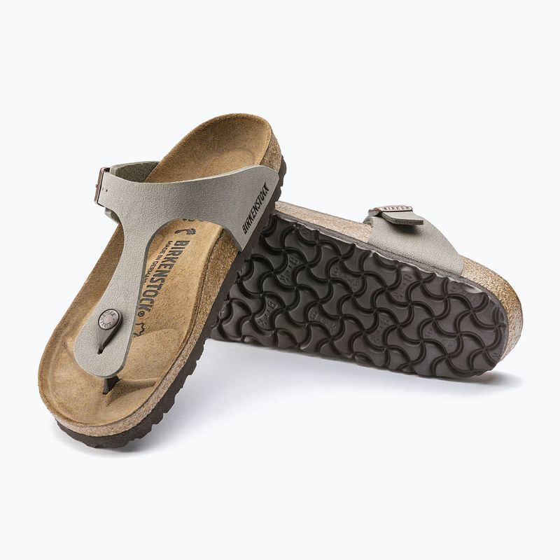 Slides BIRKENSTOCK Gizeh Birkibuc Narrow stone 5