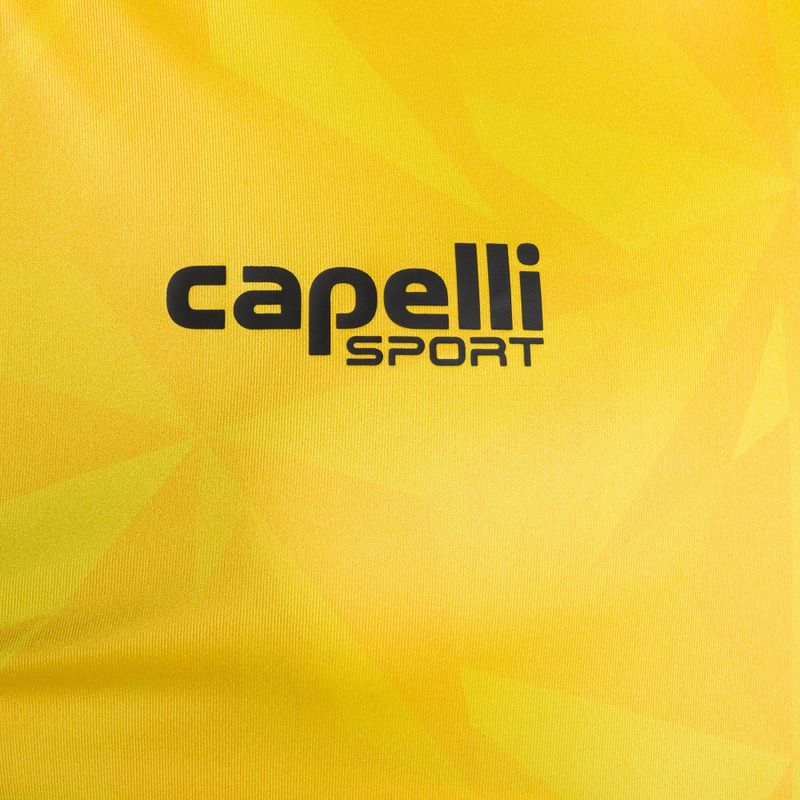 Men's Capelli Pitch Star Goalkeeper team yellow/black football shirt 3