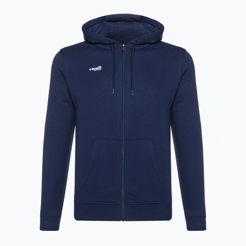 Men's Capelli Basics Adult Zip Hoodie football sweatshirt navy