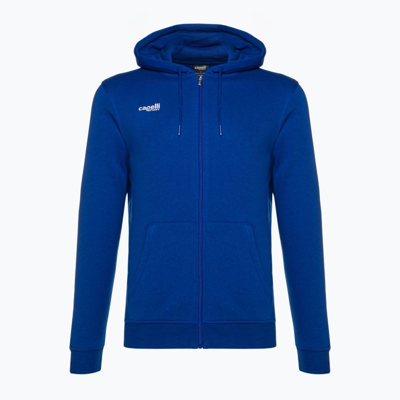 Men's Capelli Basics Adult Zip Hoodie football sweatshirt royal blue