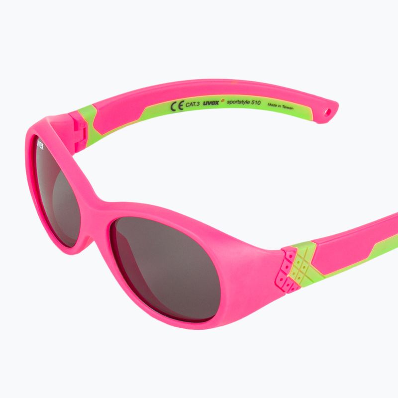 UVEX children's sunglasses Sportstyle 510 pink green mat/smoke S5320293716 5