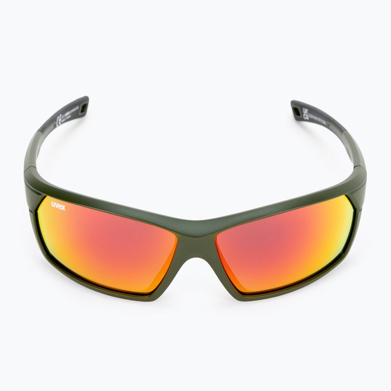 UVEX Sportstyle 225 olive green mat/mirror silver sunglasses 53/2/025/7716 3