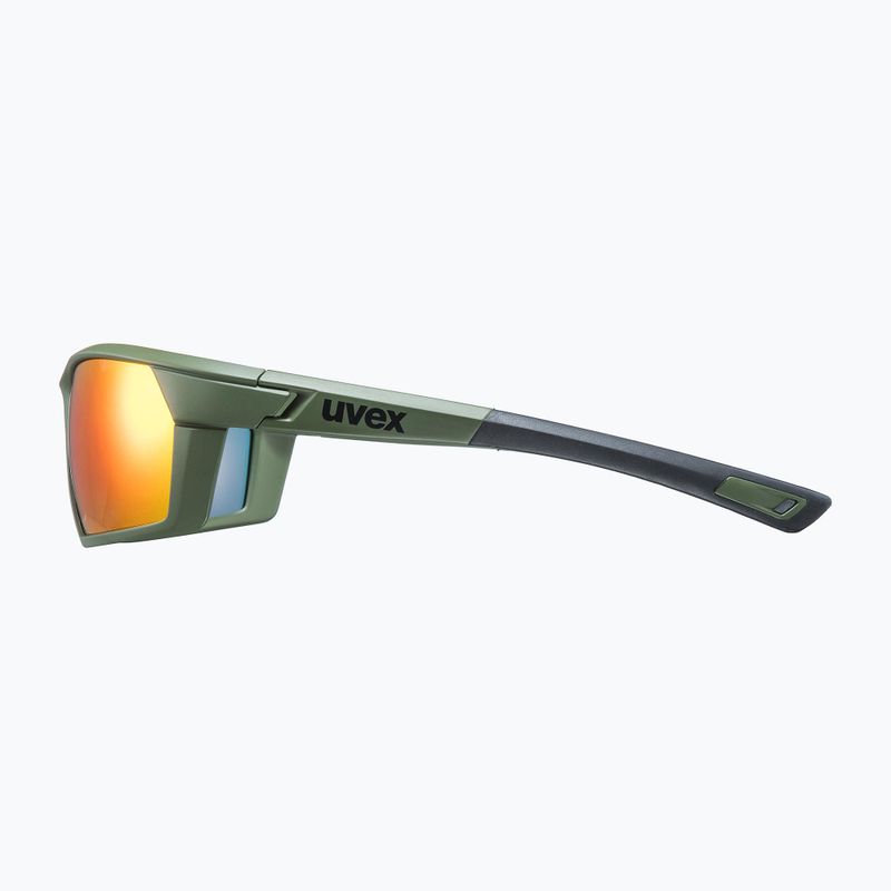 UVEX Sportstyle 225 olive green mat/mirror silver sunglasses 53/2/025/7716 7