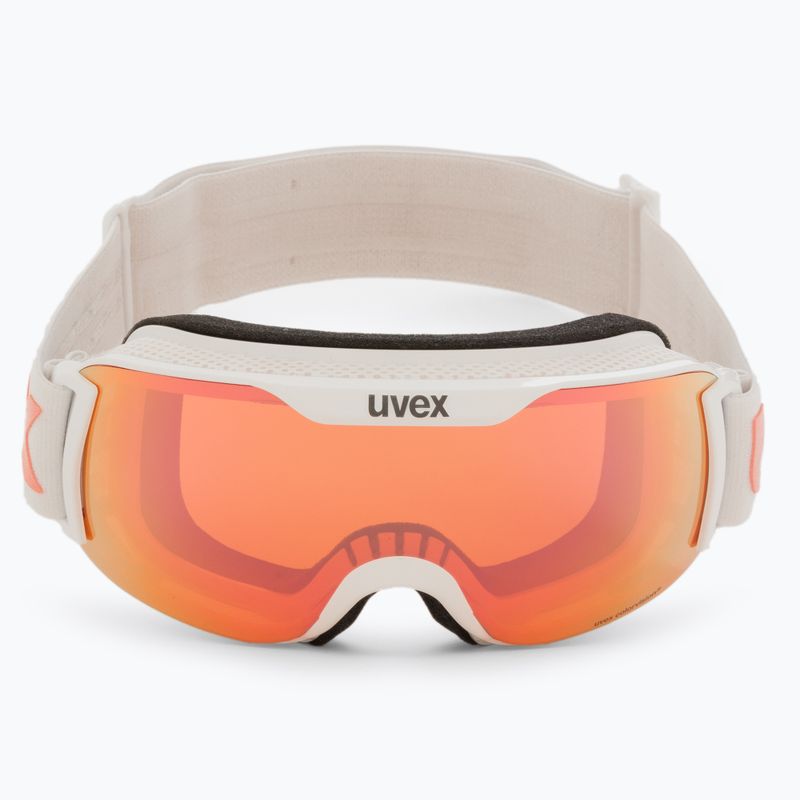 Ski goggles UVEX Downhill 2000 S CV white/mirror rose colorvision orange 55/0/447/10 2