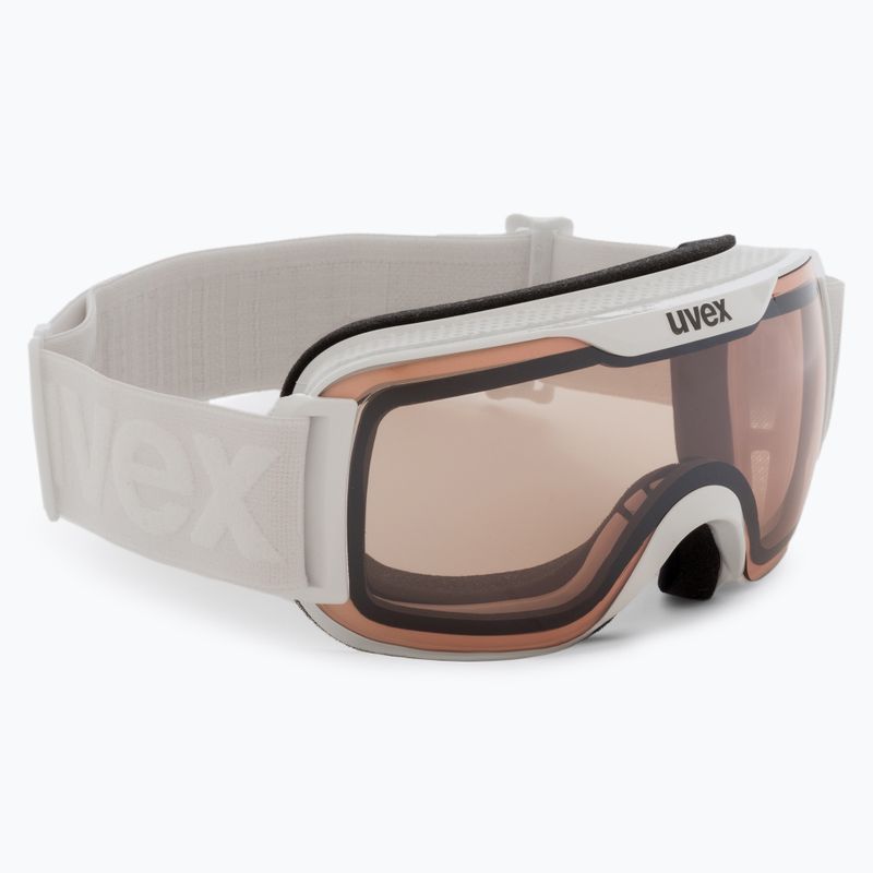 Ski goggles UVEX Downhill 2000 S V white/mirror silver/variomatic clear 55/0/448/10