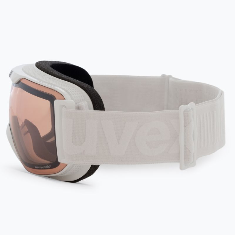 Ski goggles UVEX Downhill 2000 S V white/mirror silver/variomatic clear 55/0/448/10 4